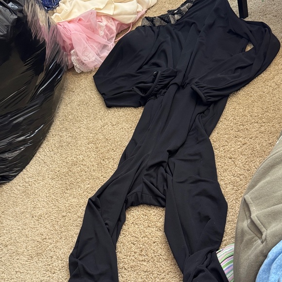 Saks Fifth Avenue Black Jumpsuit - Picture 1 of 4